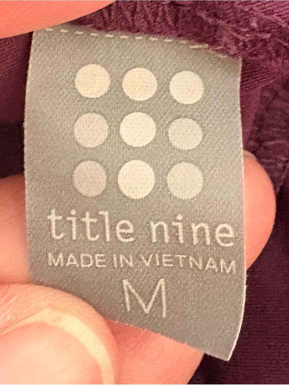 Title nine cross front jumper plum Medium - Picture 6 of 6